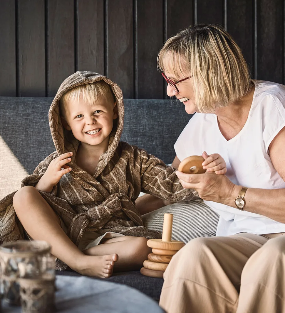 Leander Badekåbe - Woodland - Mocca