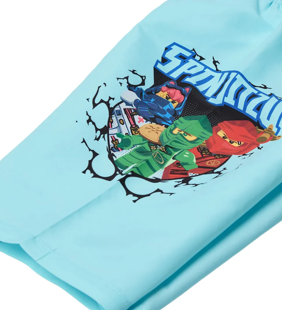 LEGO® Ninjago Badeshorts - LwAgan 302 - UV40+ - Mint m. Print