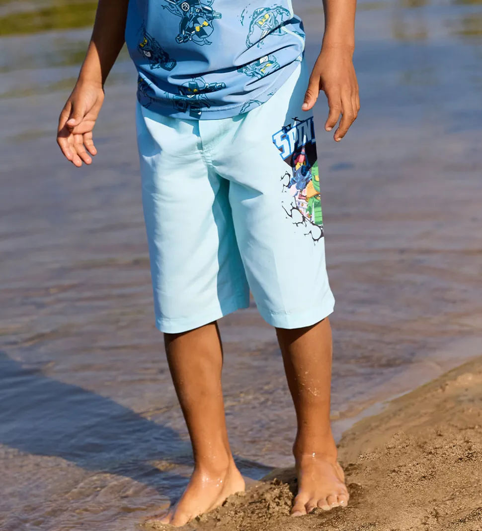 LEGO® Ninjago Badeshorts - LwAgan 302 - UV40+ - Mint m. Print