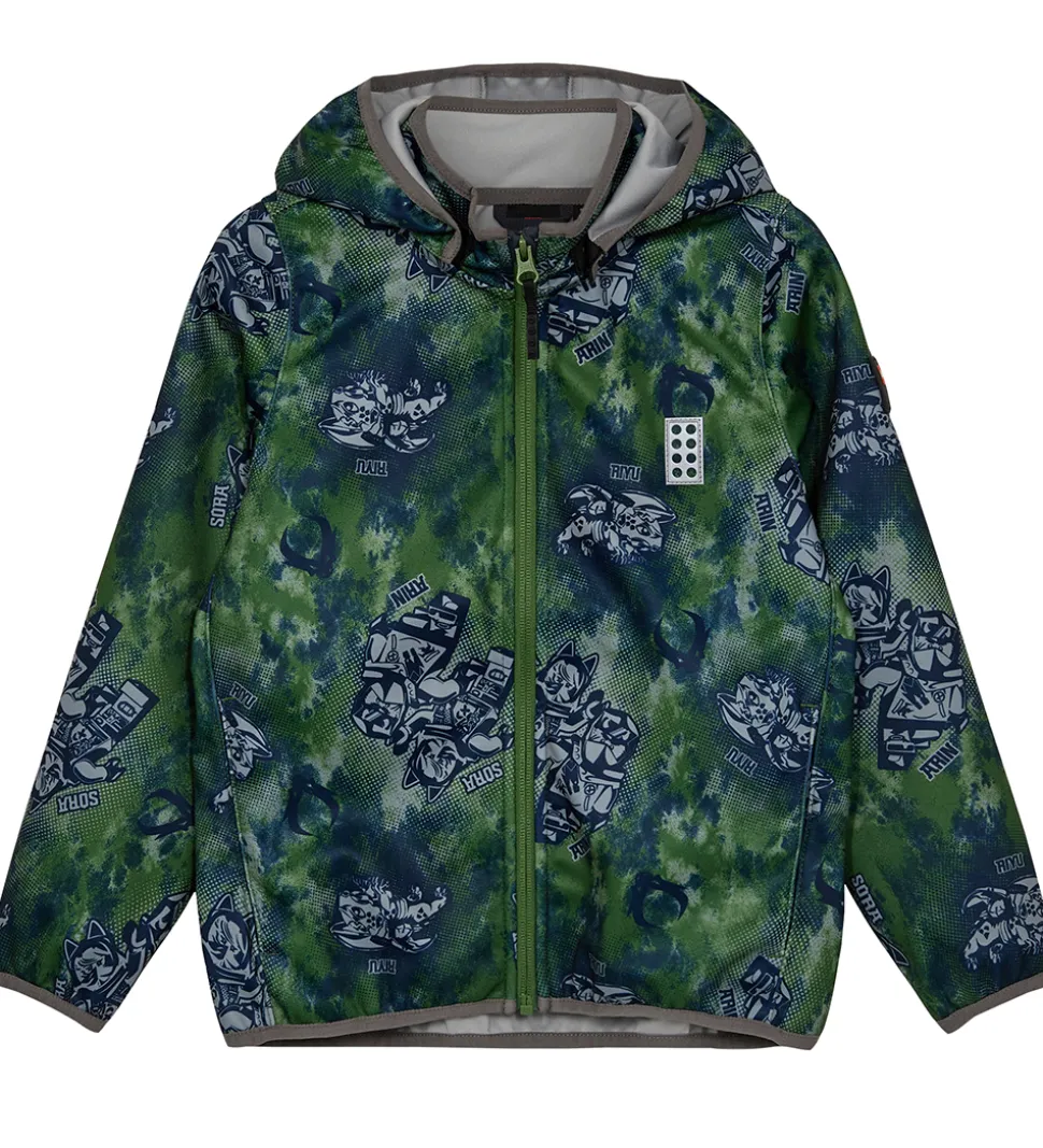 LEGO® Ninjago Softshelljakke - LWScout 202 - Twist Of Lime/Grå m