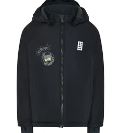 LEGO® Ninjago Vinterjakke - LWJesse 607 - Sort m. Print