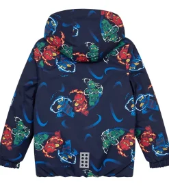 LEGO® Ninjago Vinterjakke - LWJaz 712 - Navy m. Ninjaer