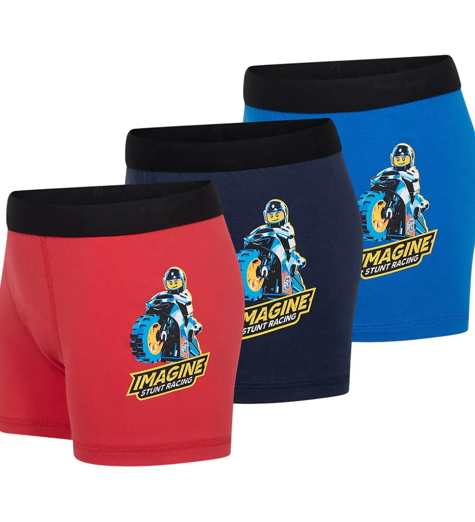 LEGO® Wear City Boxershorts - 3-pak - LwaGan - Blå/Rød