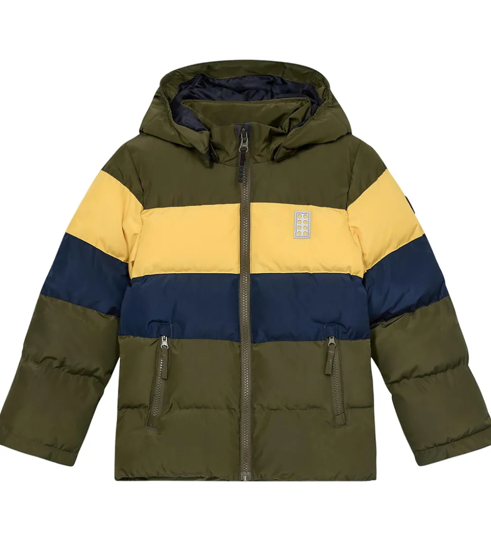 LEGO® Wear Dynejakke - LWJipe 705 - Yellow/Navy/Army