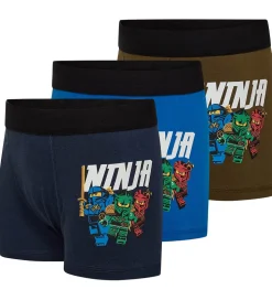 LEGO® Wear Ninjago Boxershorts - 3-pak - LwAgan - Blå/Grøn