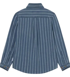 Les Deux Skjorte - Kash Indigo Stripe - Denim Blue