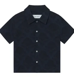 Les Deux Skjorte - Lesley Flower Tile - Navy/Dark Navy