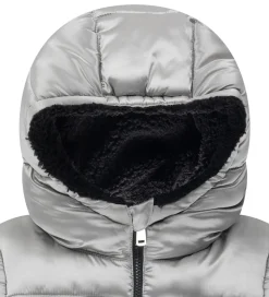 Levis Dynevest m. Fleece - Vendbar - Sølv/Sort