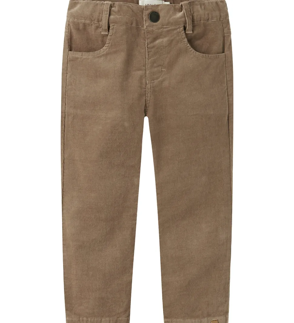 Lil Atelier Bukser - Fløjlsvelour - NmmRyansomba - Sepia Tint