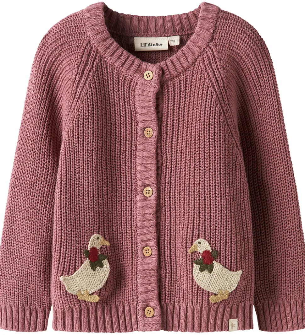 Lil Atelier Cardigan - Strik - NmfEmlen - Nostalgia Rose