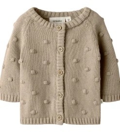 Lil' Atelier Cardigan - Strik - NbfEmlen - Oxford Tan