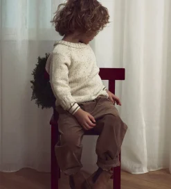 Lil' Atelier Fløjlsbukser - NmmSomba - Sepia Tint