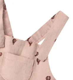 Lil Atelier Kjole - Fløjl - NbfNelly - Cameo Rose/EMB