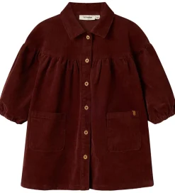 Lil Atelier Kjole - Fløjl - NmfObert - Hot Chocolate