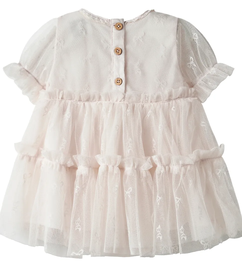 Lil Atelier Kjolebody k/æ - NbfRosetta - Tyl - Almost Mauve