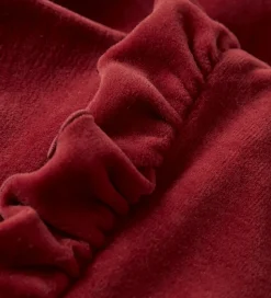 Lil' Atelier Kjolebody l/æ - Velour - NbfSaga - Red Dahlia