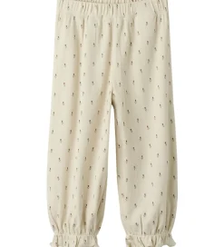 Lil' Atelier Nattøj - 2-delt - Rib - NmfGago - Turtledove/Floral