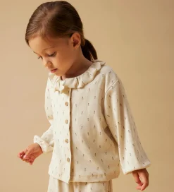 Lil' Atelier Nattøj - 2-delt - Rib - NmfGago - Turtledove/Floral