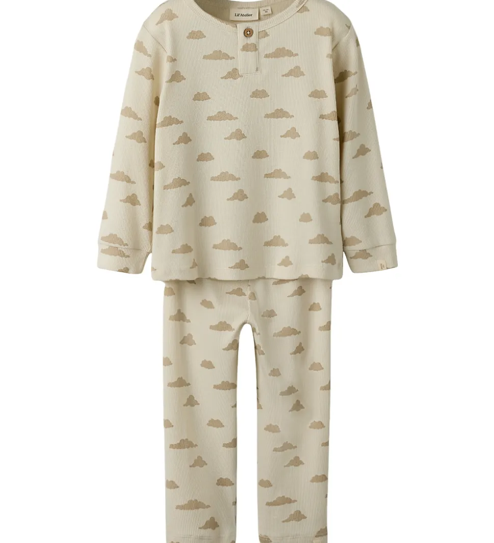 Lil Atelier Nattøj - Rib - NmmGago - Turtledove/Sky