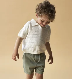 Lil' Atelier Shorts - Rib - NmmGago - Seagrass