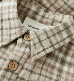 Lil Atelier Skjortebody l/æ - NbmRebel - Sepia Tint