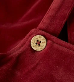 Lil' Atelier Smækbukser - Velour - NbfSaga - Red Dahlia