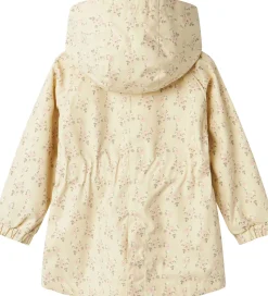 Lil' Atelier Sommerjakke - NmfGerda - Bleached Sand m. Blomster