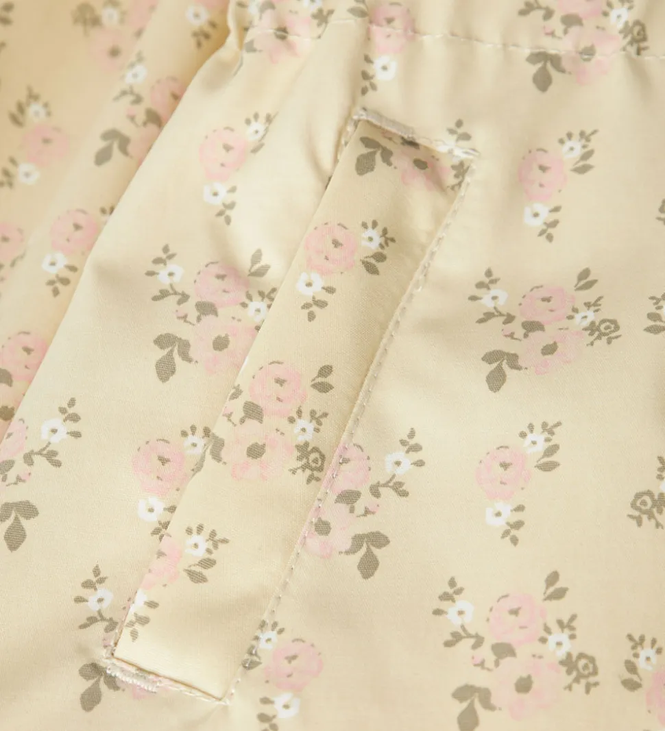 Lil' Atelier Sommerjakke - NmfGerda - Bleached Sand m. Blomster