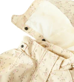 Lil' Atelier Sommerjakke - NmfGerda - Bleached Sand m. Blomster