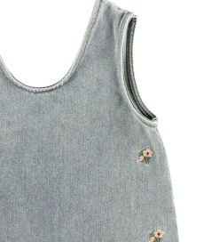 Lil Atelier Spencer - NmfDarlee - Medium Blue Denim/Flower Emb