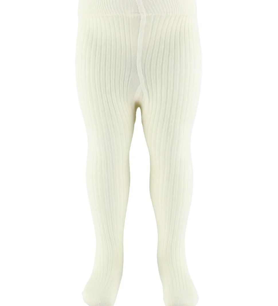 Lil' Atelier Strømpebukser - Rib - NbnRakel - Turtledove/Melange
