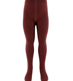 Lil Atelier Strømpebukser - Rib - NmfIlso - Hot Chocolate