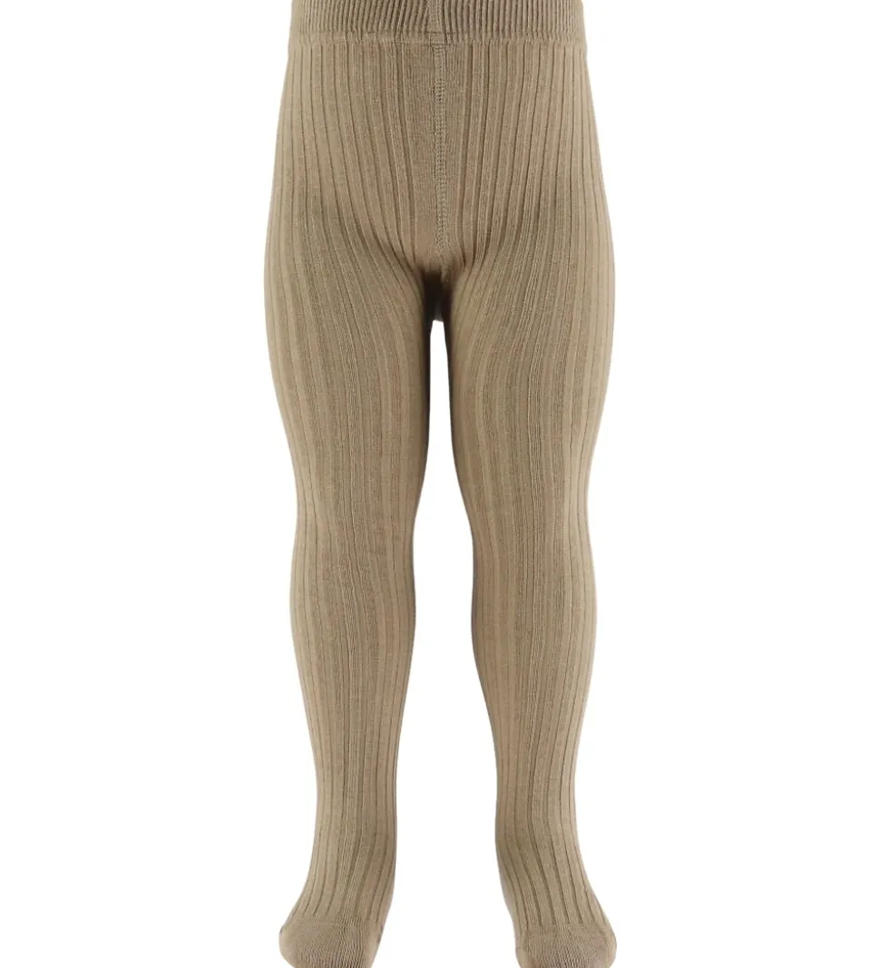Lil' Atelier Strømpebukser - Noos - Rib - NbnIlso - Sepia Tint