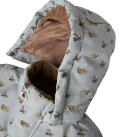 Lil' Atelier Vinterjakke - NmmLasnow10 - Ultimate Grey/Airplanes