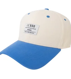 Lil' Boo Copenhagen Kasket - Organic Block Snapback - Beige/Blue