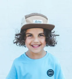 Lil' Boo Copenhagen Kasket - Block Brown 5-Panel - Brun