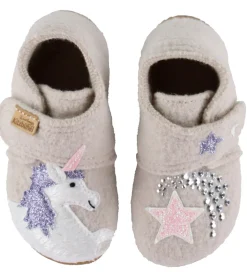 Living Kitzbühel Hjemmesko - Uld - Einhornzauber - Oat Milk