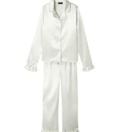 LMTD Pyjamas Set - Satin - NlfNightys - White Alyssum
