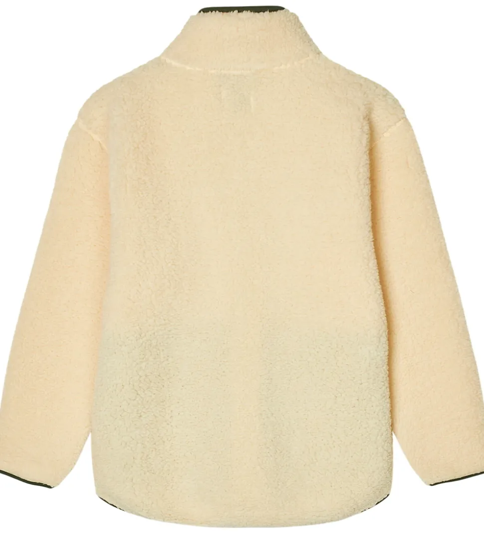Mads Nørgaard Fleecejakke - Teddy - Jeffo - Vanilla Custard m. G