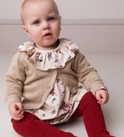 MarMar Strømpebukser - Cable - Hibiscus Red