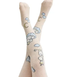 MarMar Strømpebukser - Jacquard - Moomin - Beige Meleret