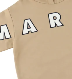Marni Hættetrøje - Cardboard Beige m. Logo