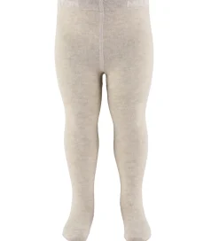 Melton Strømpebukser - Lys Beige Meleret