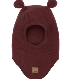 Mikk-Line Elefanthue - Uld - 1-lags - Rum Raisin m. Ører