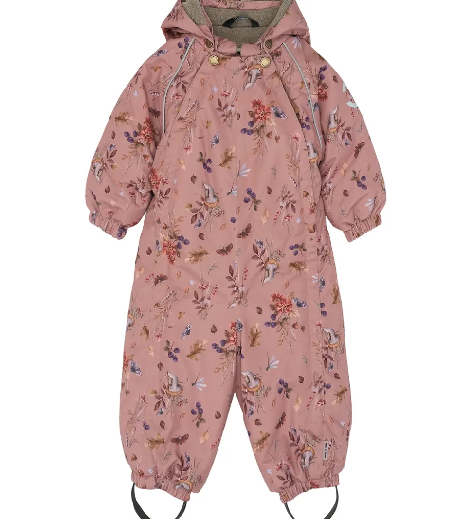 Mikk-Line Flyverdragt - AOP Floral - Burlwood