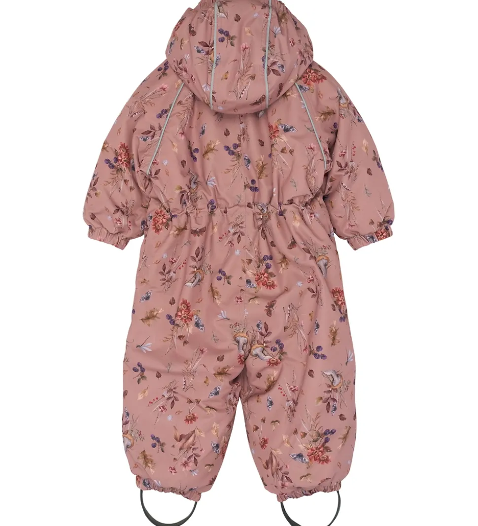 Mikk-Line Flyverdragt - AOP Floral - Burlwood