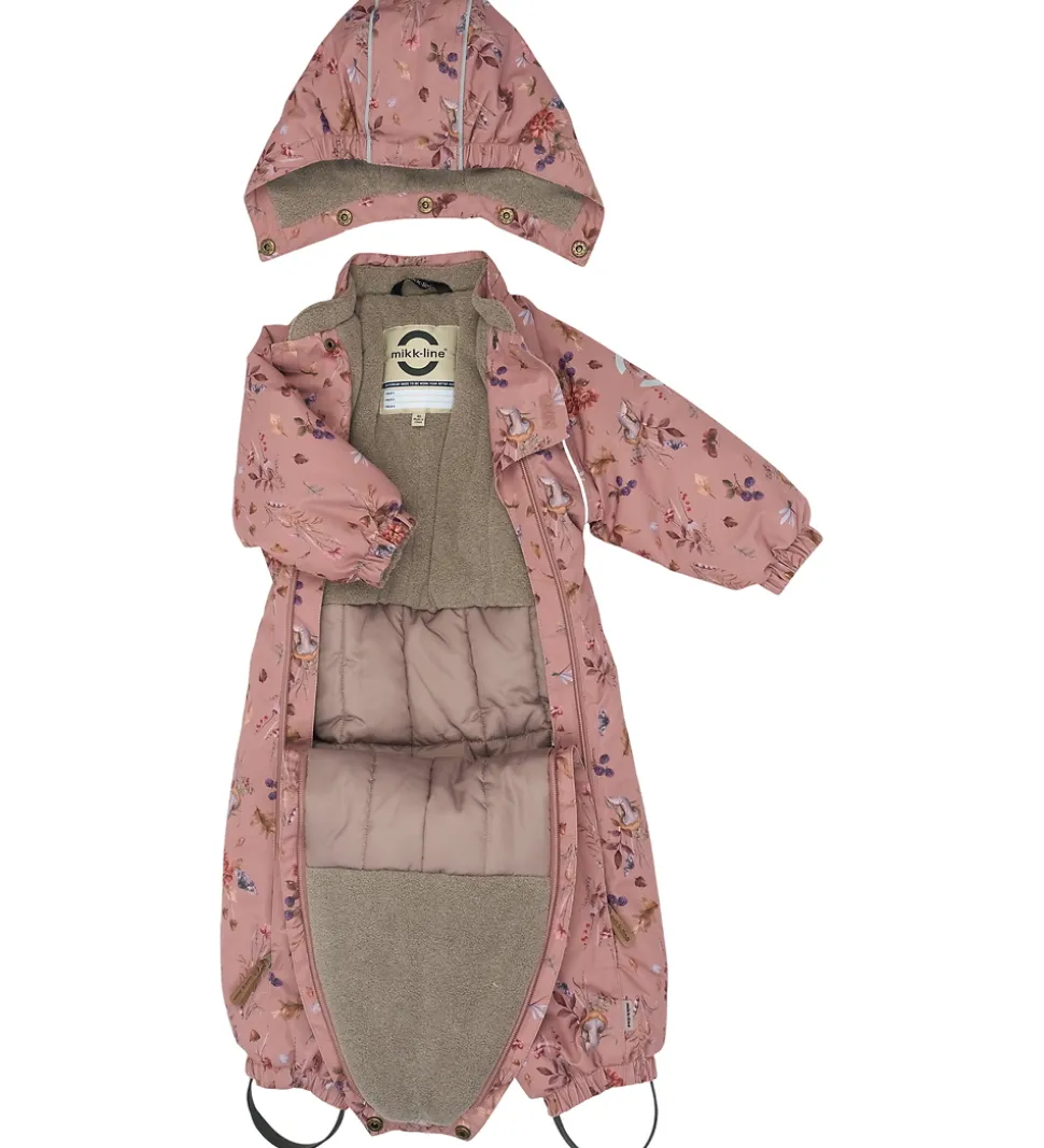 Mikk-Line Flyverdragt - AOP Floral - Burlwood