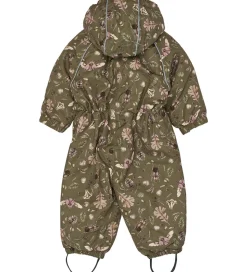 Mikk-Line Flyverdragt - Forest - Burnt Olive m. Print