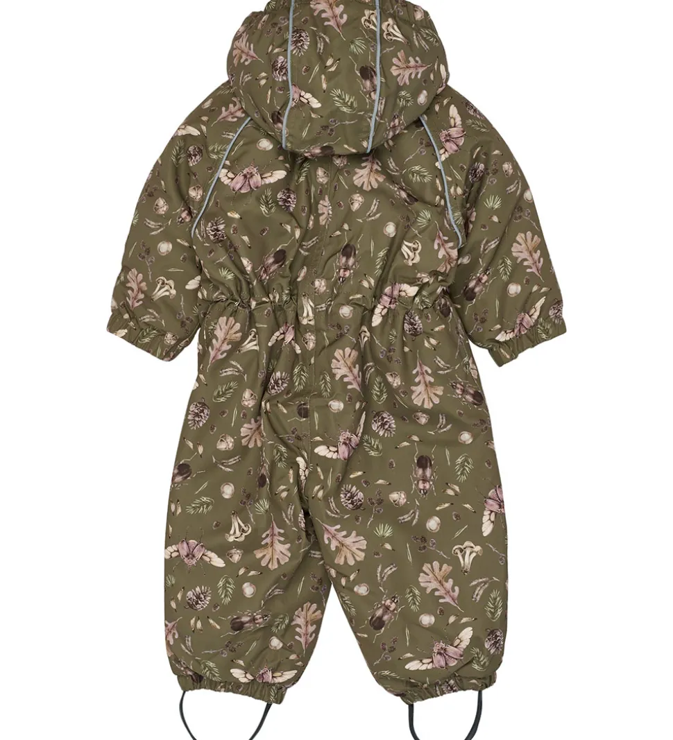 Mikk-Line Flyverdragt - Forest - Burnt Olive m. Print