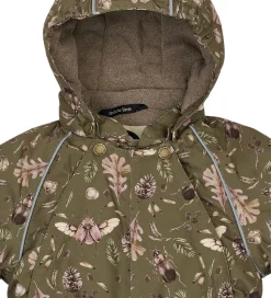 Mikk-Line Flyverdragt - Forest - Burnt Olive m. Print